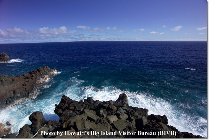 Photo of ocean by Hawai'i's Big Island Visitor Bureau (BIVB)